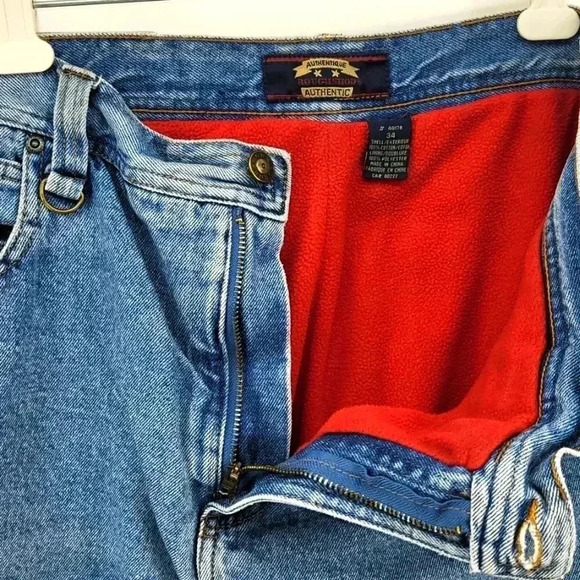 ROUGHSHOP JEANS  FLEECE LINING - Picture 2 of 5